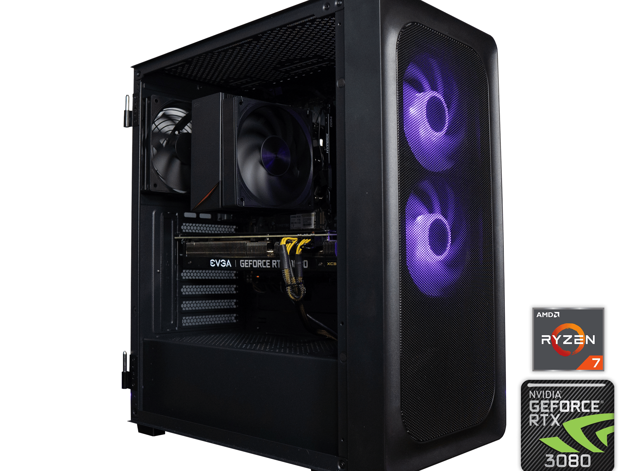 🟣⛈️ | EVGA RTX 3080 10GB | RYZEN 7 5700G | 32GB DDR4 RAM | 1TB NVME + 1TB HDD | Amethyst Guardian