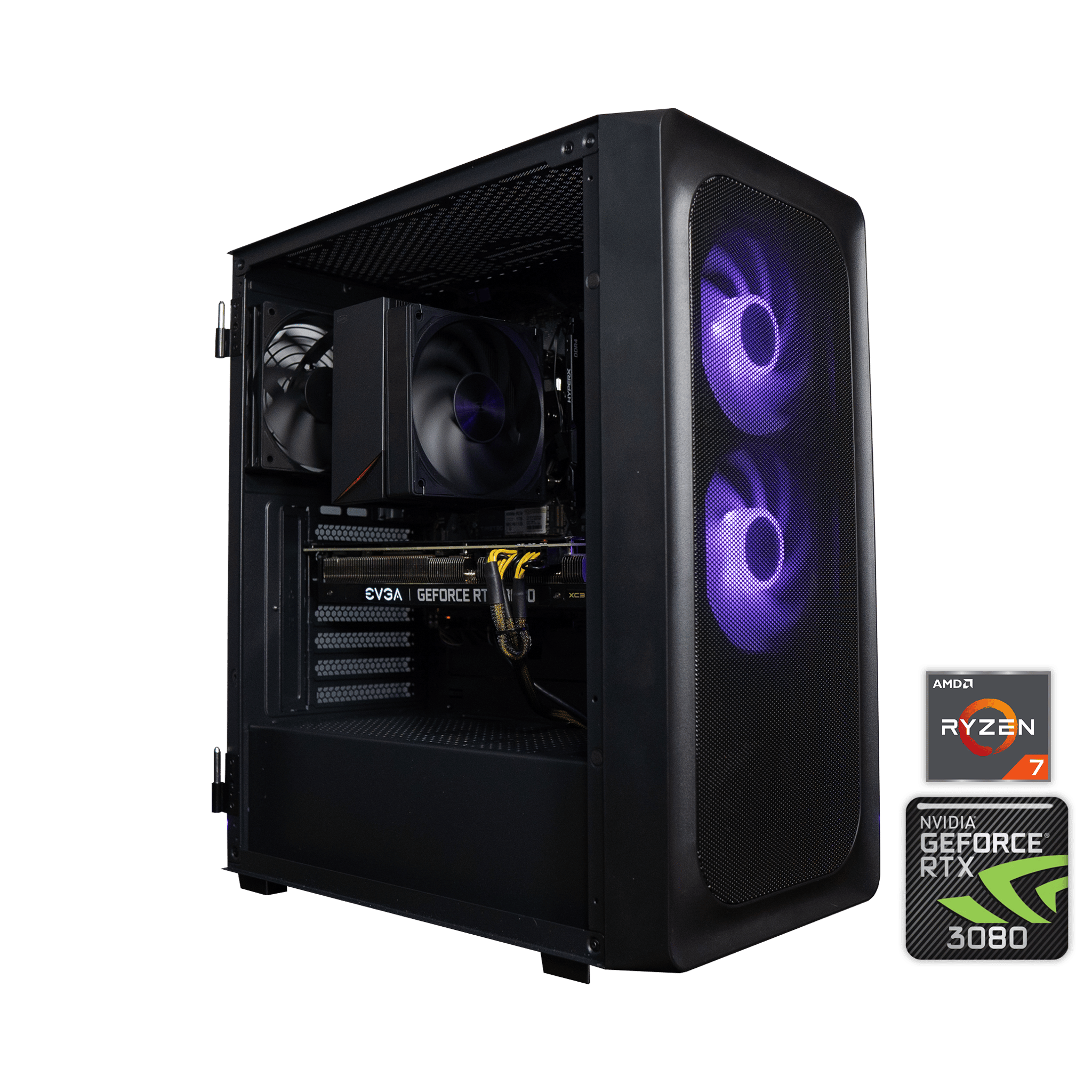 🟣⛈️ | EVGA RTX 3080 10GB | RYZEN 7 5700G | 32GB DDR4 RAM | 1TB NVME + 1TB HDD | Amethyst Guardian
