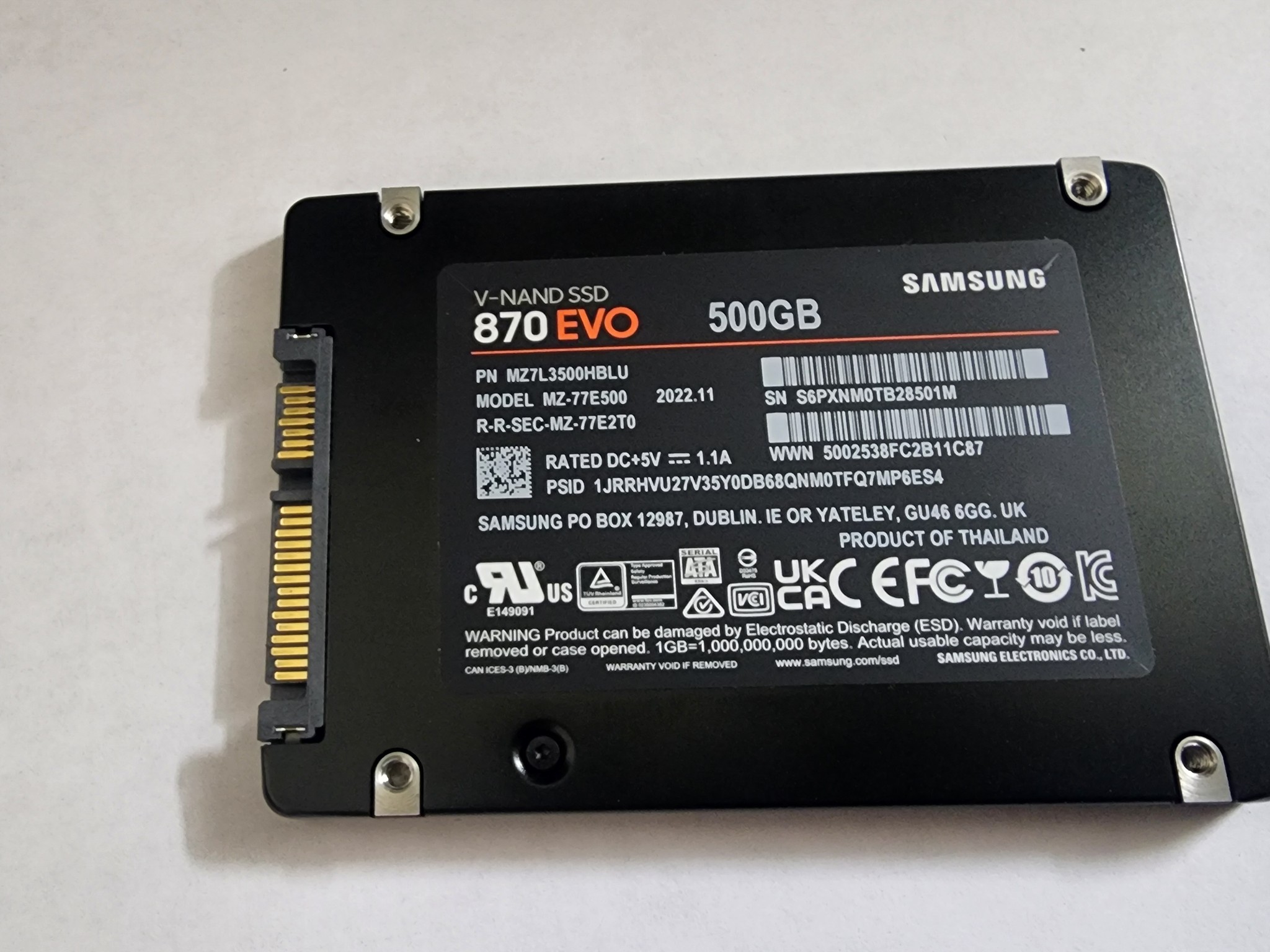 Samsung 870 EVO 512GB
