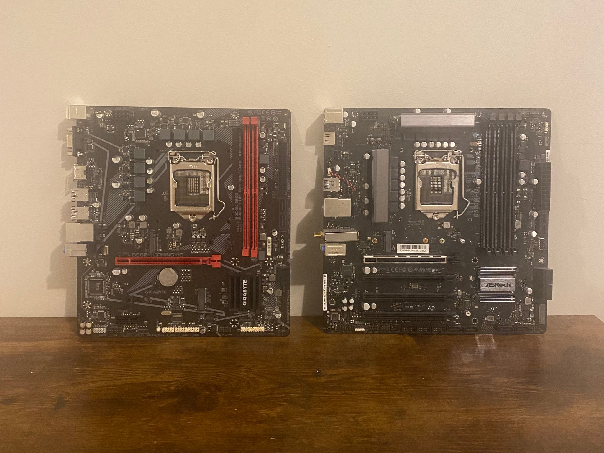 2X broken LGA 1200 motherboards