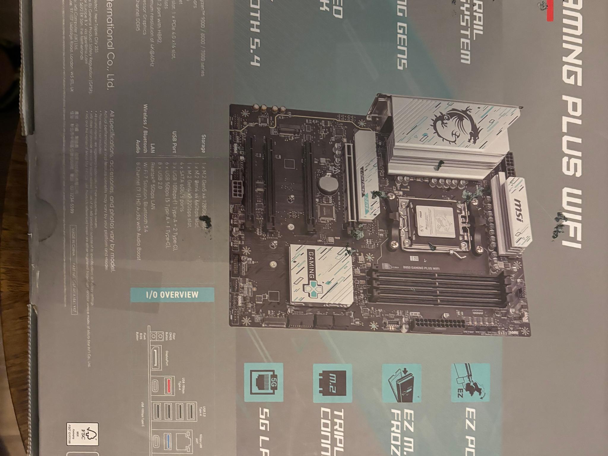 Msi b850 gaming plus wifi