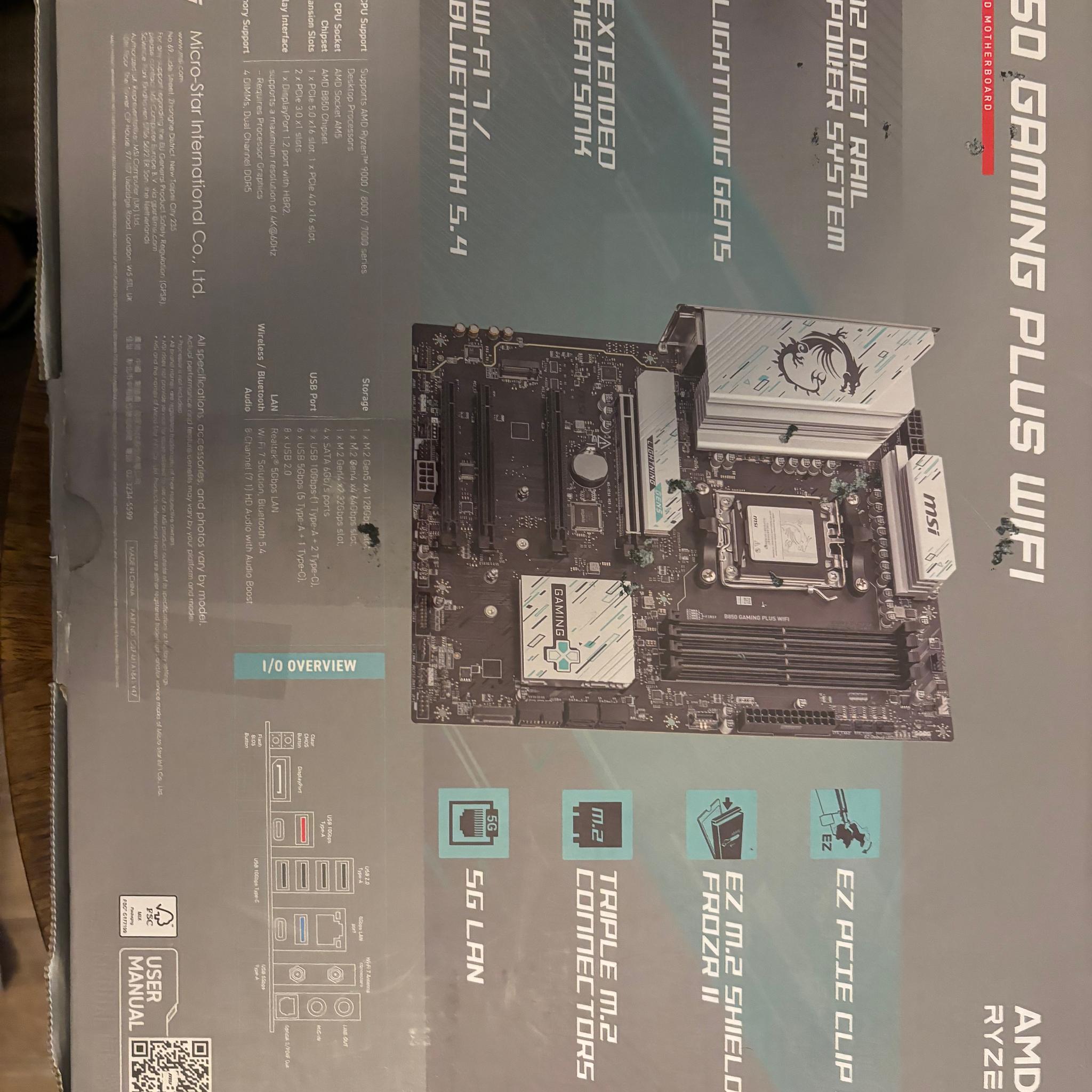 Msi b850 gaming plus wifi