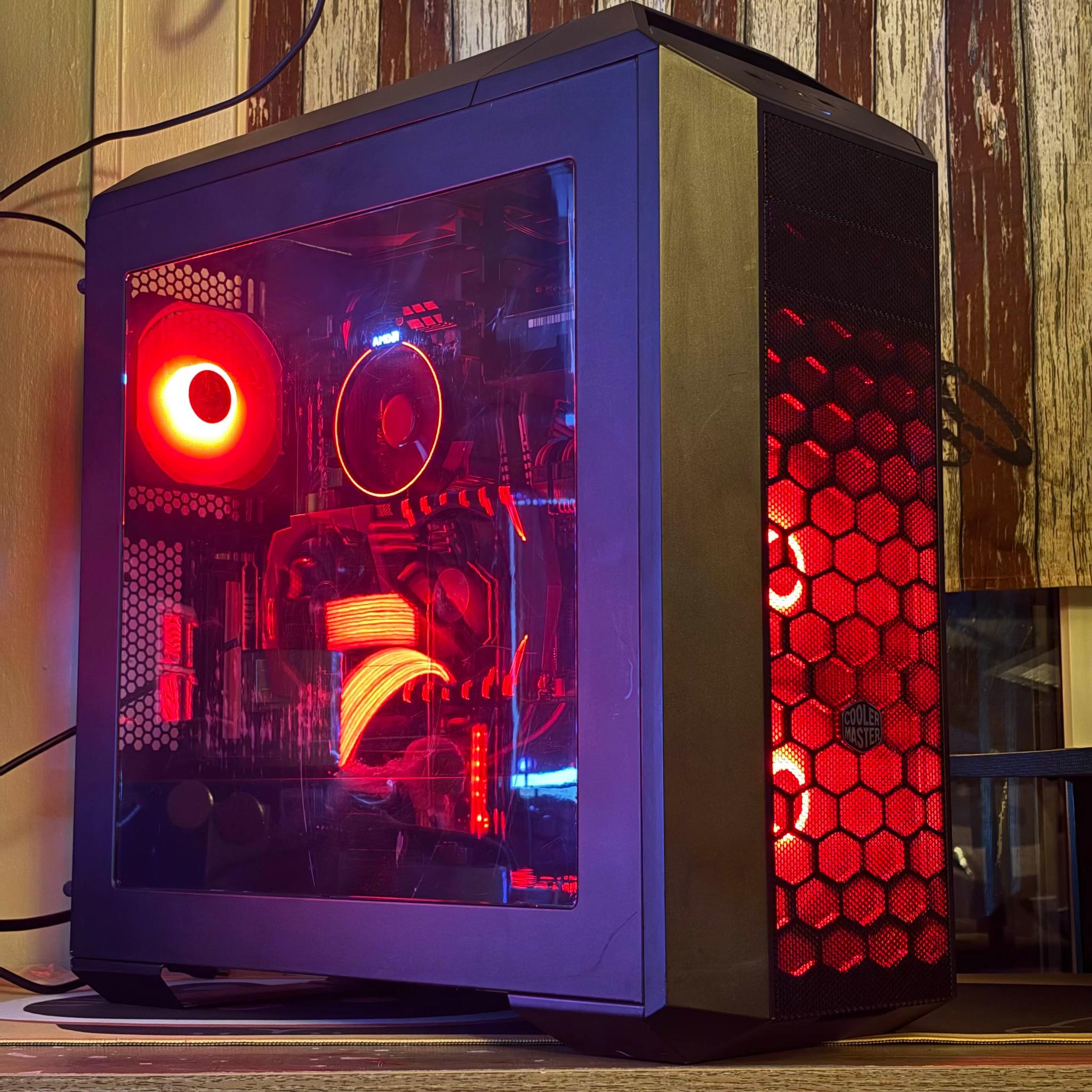 Black Cat Ember – Ryzen 5 | GTX 1070 8GB | 16GB RAM | RGB Gaming PC