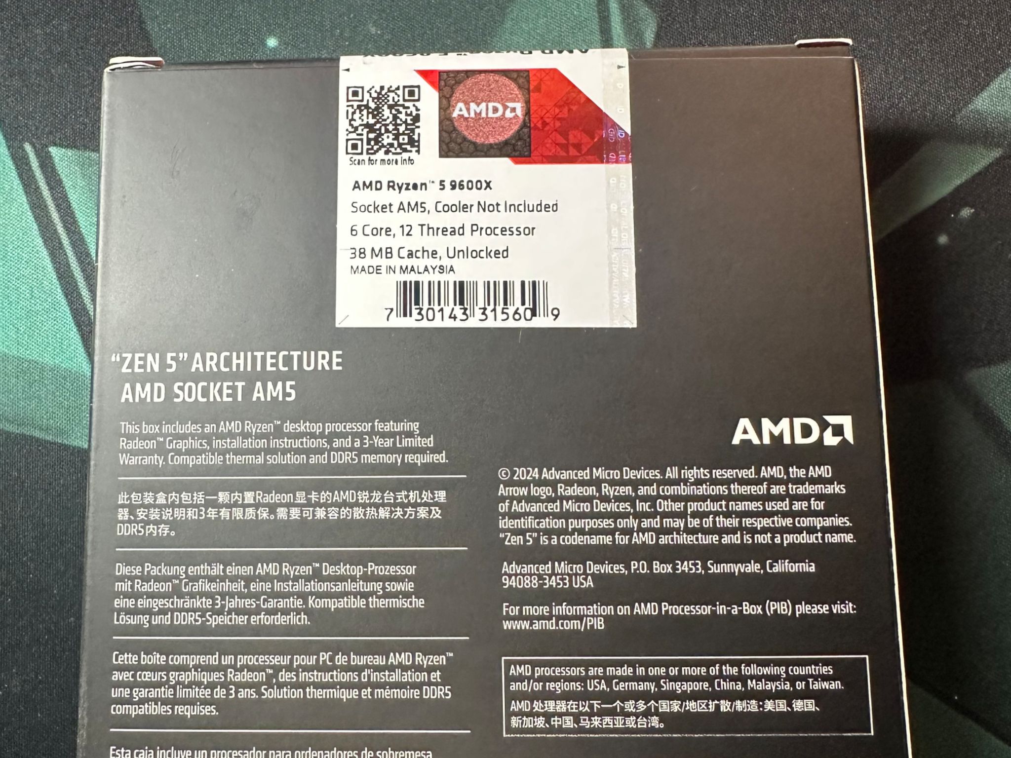 AMD Ryzen™ 5 9600X
