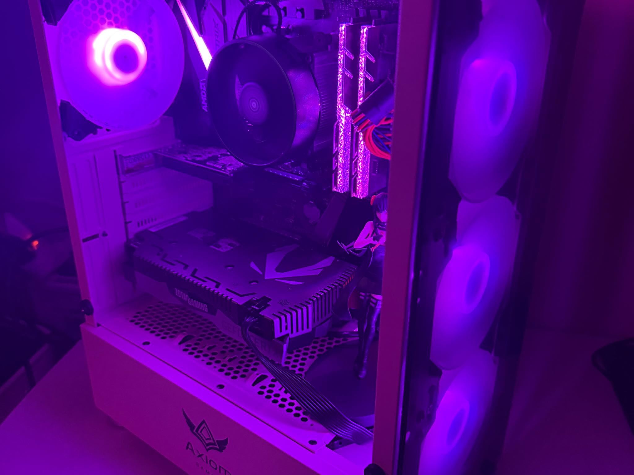Pink Sparkle✨ Gaming PC | Ryzen 5 2600X | RTX 2060 | 16GB RAM | 120GB SSD/1.5TB HDD | Windows 11 Pro
