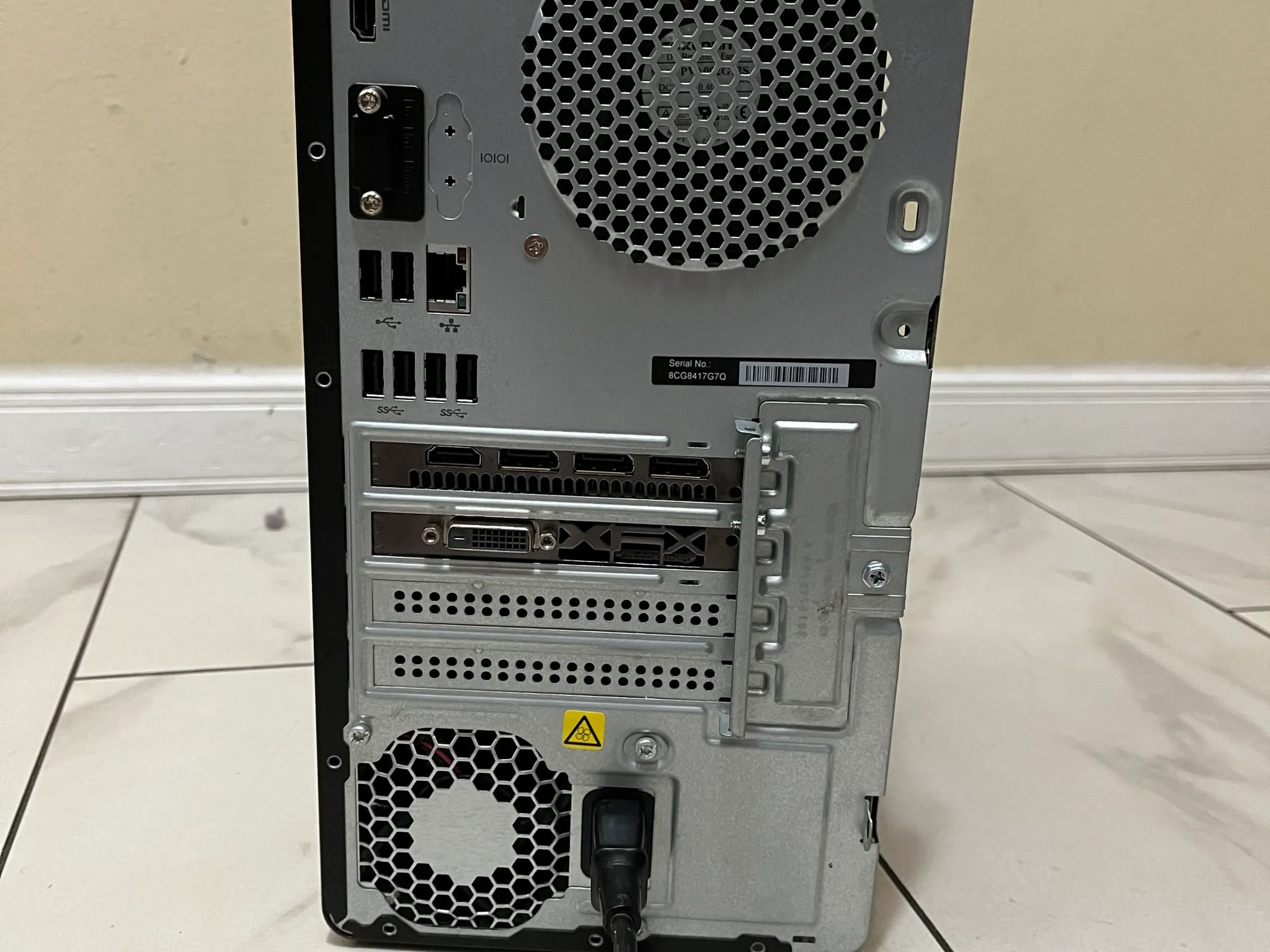 HP Gaming PC Desktop, AMD Ryzen 7 1700 8 Core RX 570 4GB, 16GB DDR4 RAM, 128GB SSD + 1TB HDD & Wi-Fi