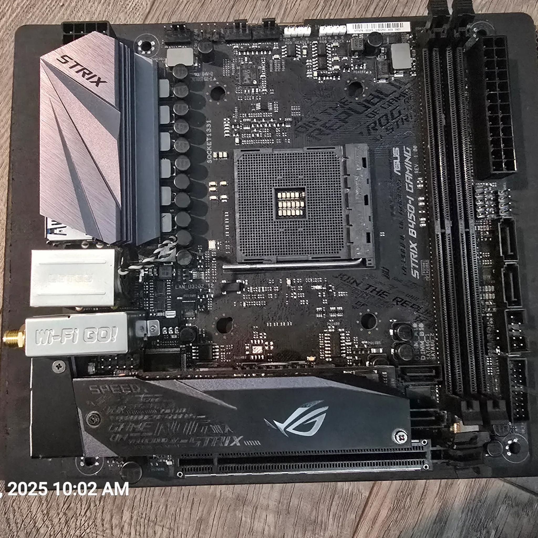 b450-i gaming/ Ryzen 5 2600/ Corsair vengeance 16gb 3000 mhz/ AMD cooler
