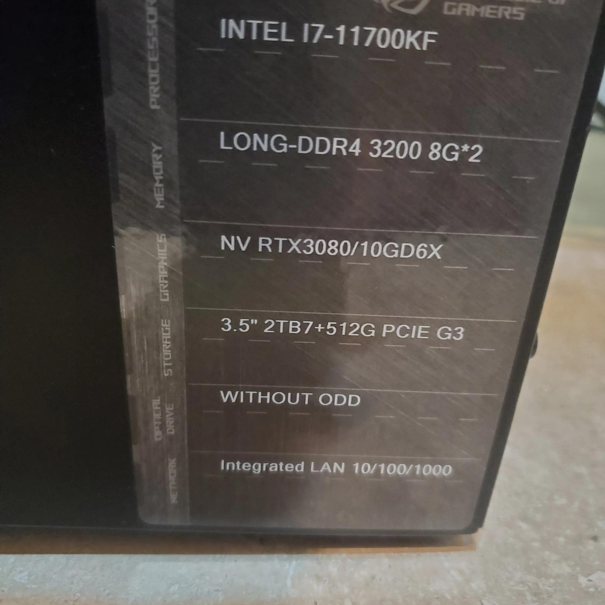 Asus ROG G15CE Gaming Computer 3080 GPU