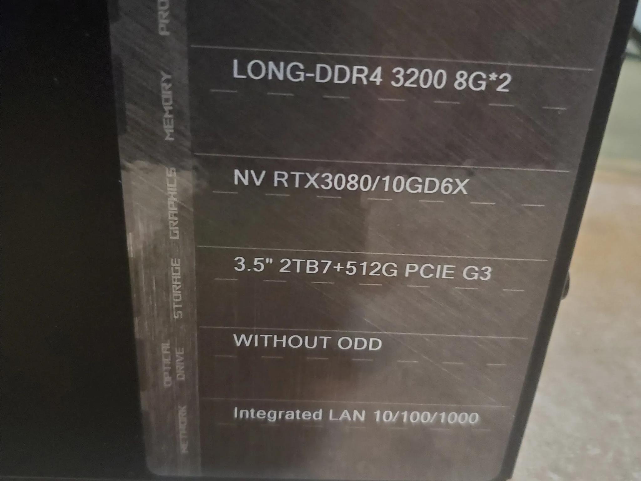 Asus ROG G15CE Gaming Computer 3080 GPU