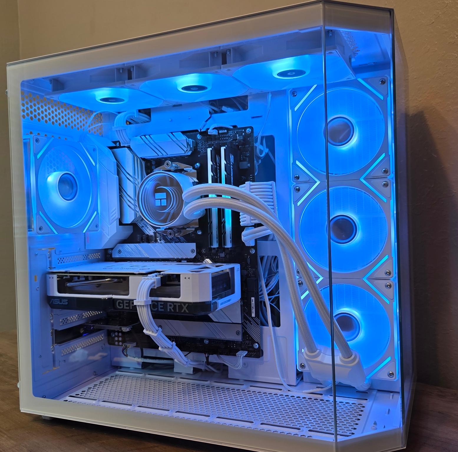 Custom All-White Gaming PC - Ryzen 9 5900X, RTX 4060 Ti, 32GB Trident Z RGB, 1TB 980 Pro
