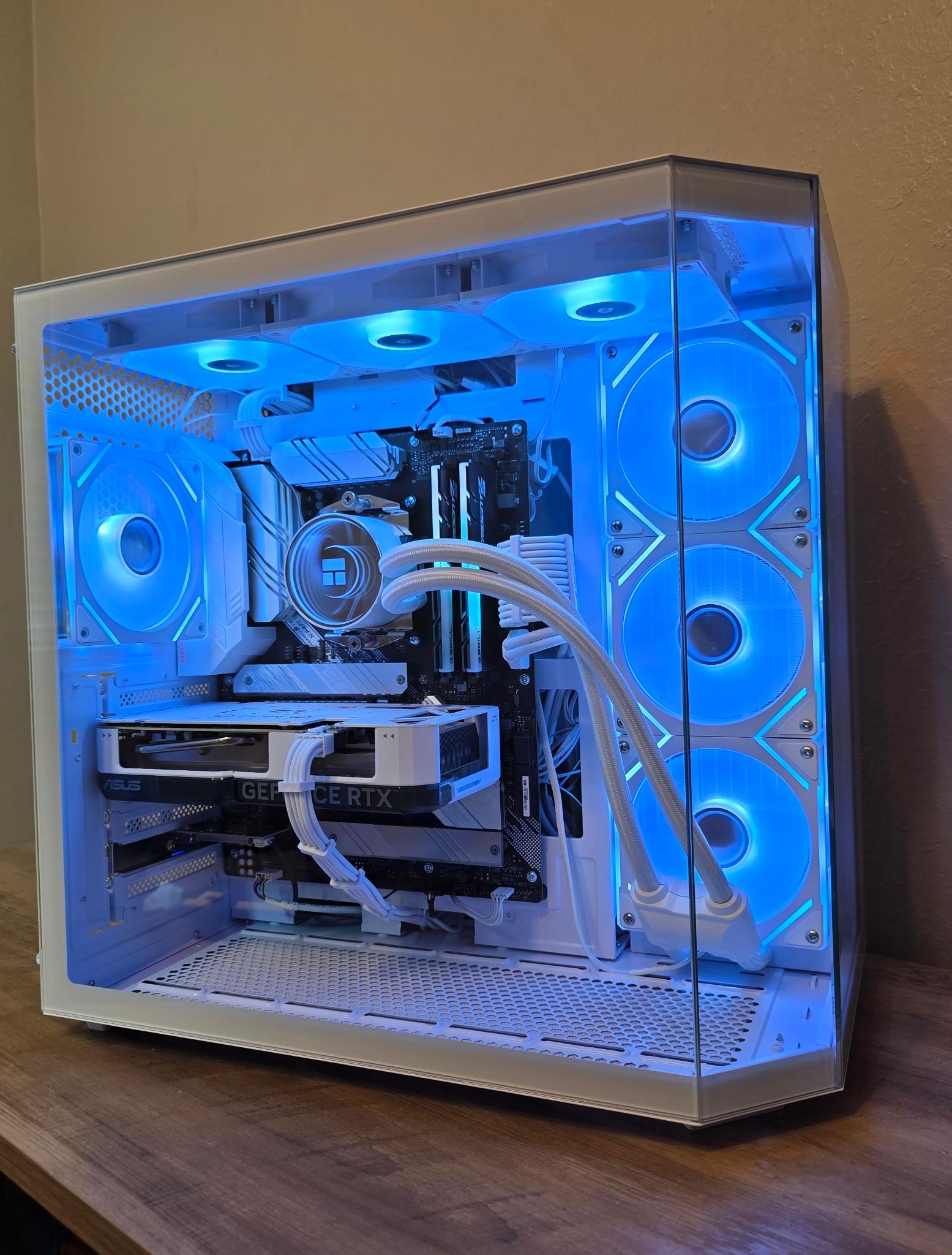 Custom All-White Gaming PC - Ryzen 9 5900X, RTX 4060 Ti, 32GB Trident Z RGB, 1TB 980 Pro