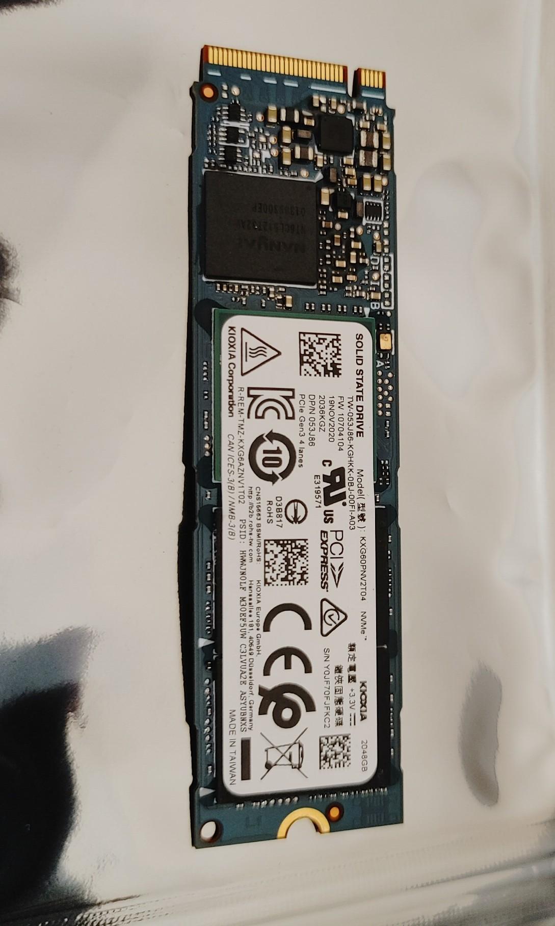 Kioxia XG6-P 2TB 2280 TLC NVME SSD Drive