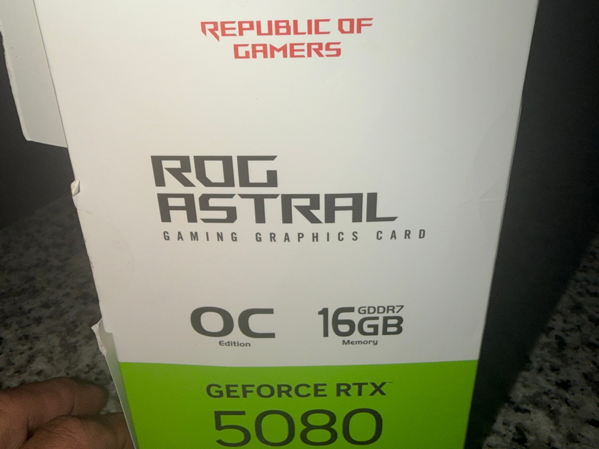 ASUS ROG Astral GeForce RTX 5080 16GB GDDR7 OC Edition