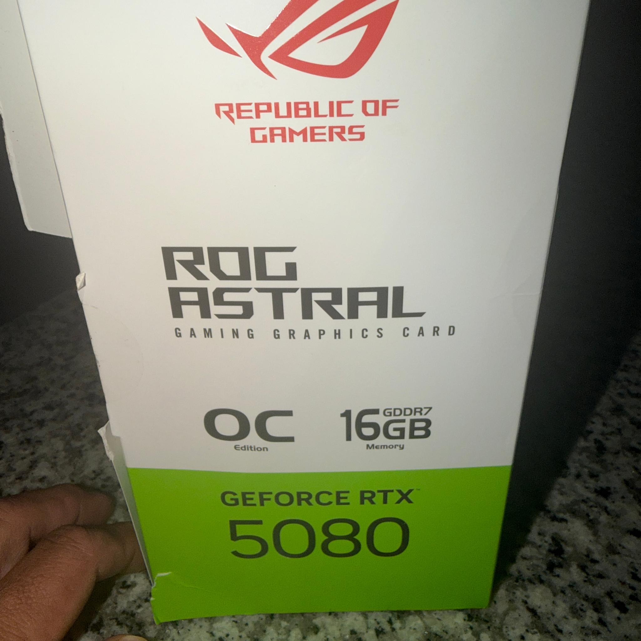 ASUS ROG Astral GeForce RTX 5080 16GB GDDR7 OC Edition