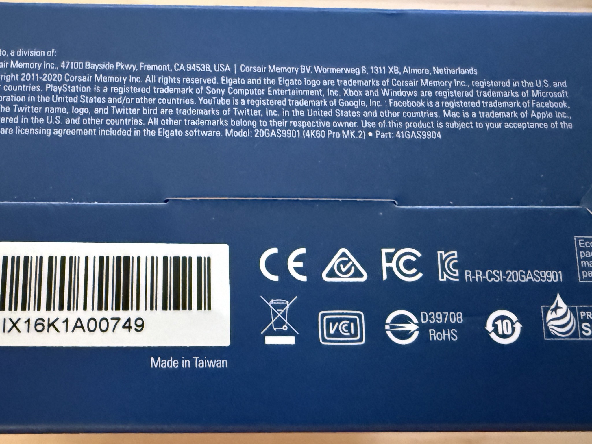 ELGATO GAME CAPTURE 4K60 PRO