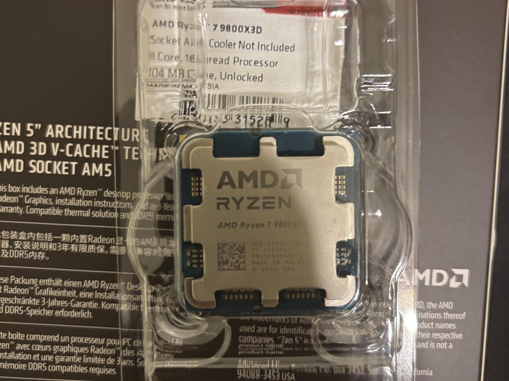 Ryzen 7 9800x 3d
