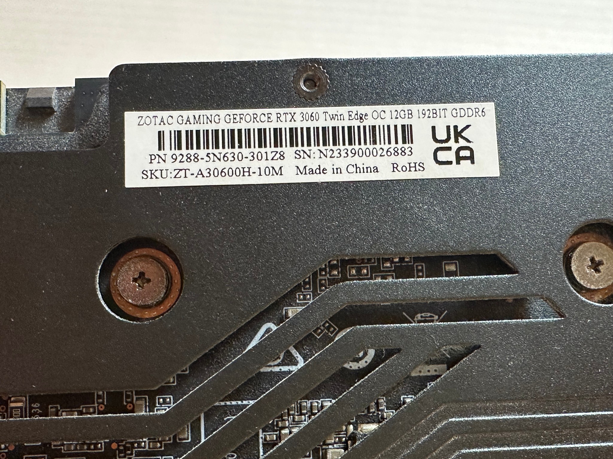 ZOTAC GAMING Twin Edge OC GeForce RTX 3060 12GB