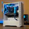 Mid Range White/Blue/Black Gaming PC (Intel 12100f + GTX 1070)