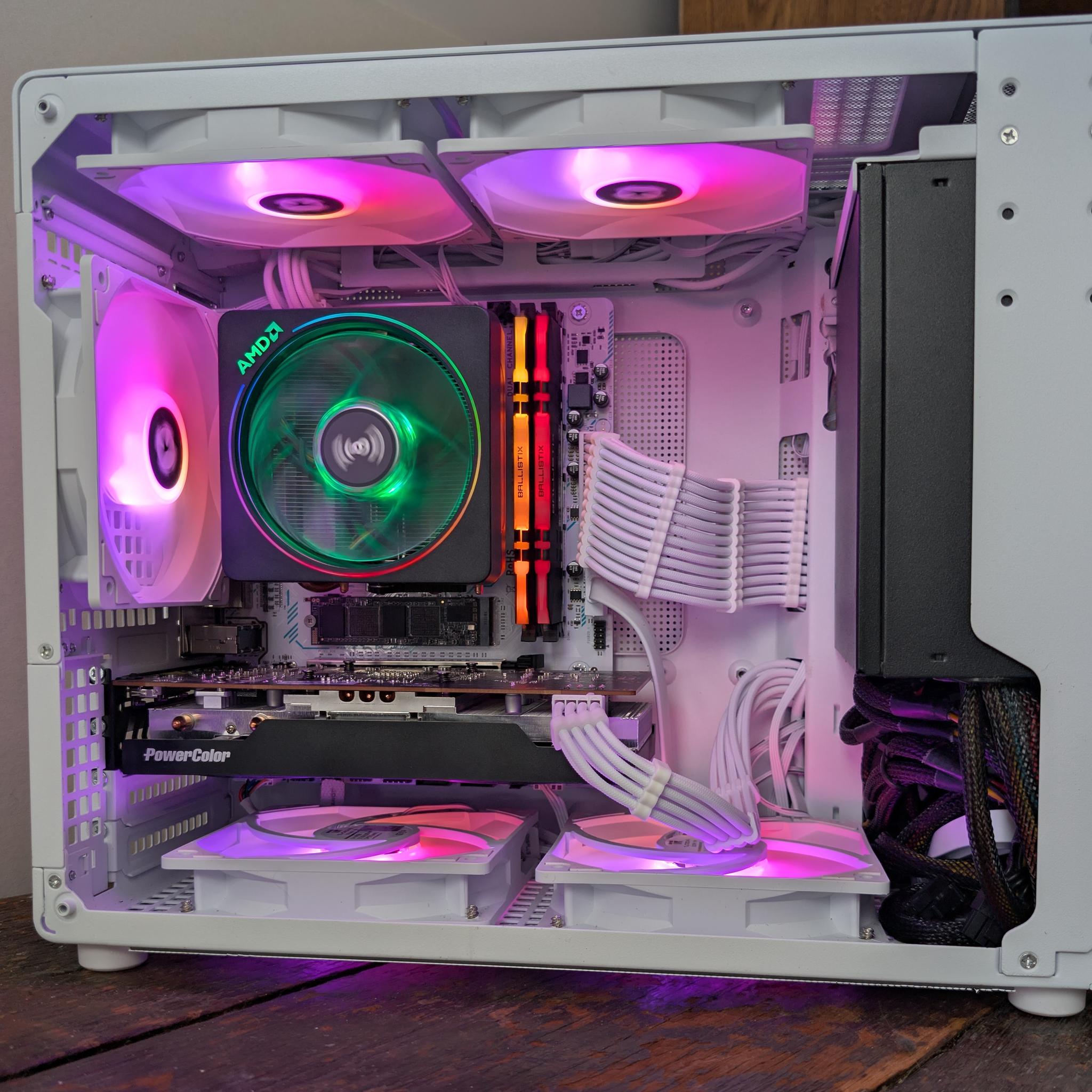 ⭐NEW⭐ M-ATX White Streaming/Gaming PC