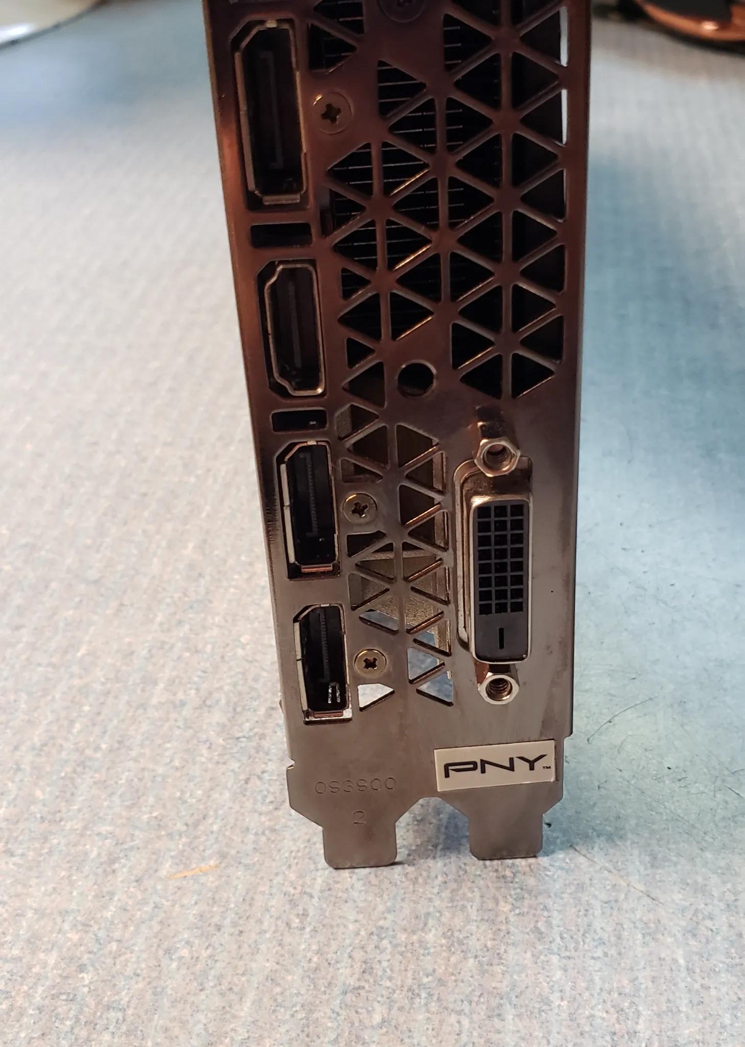 PNY GTX 1070 graphics card with 8gb memory