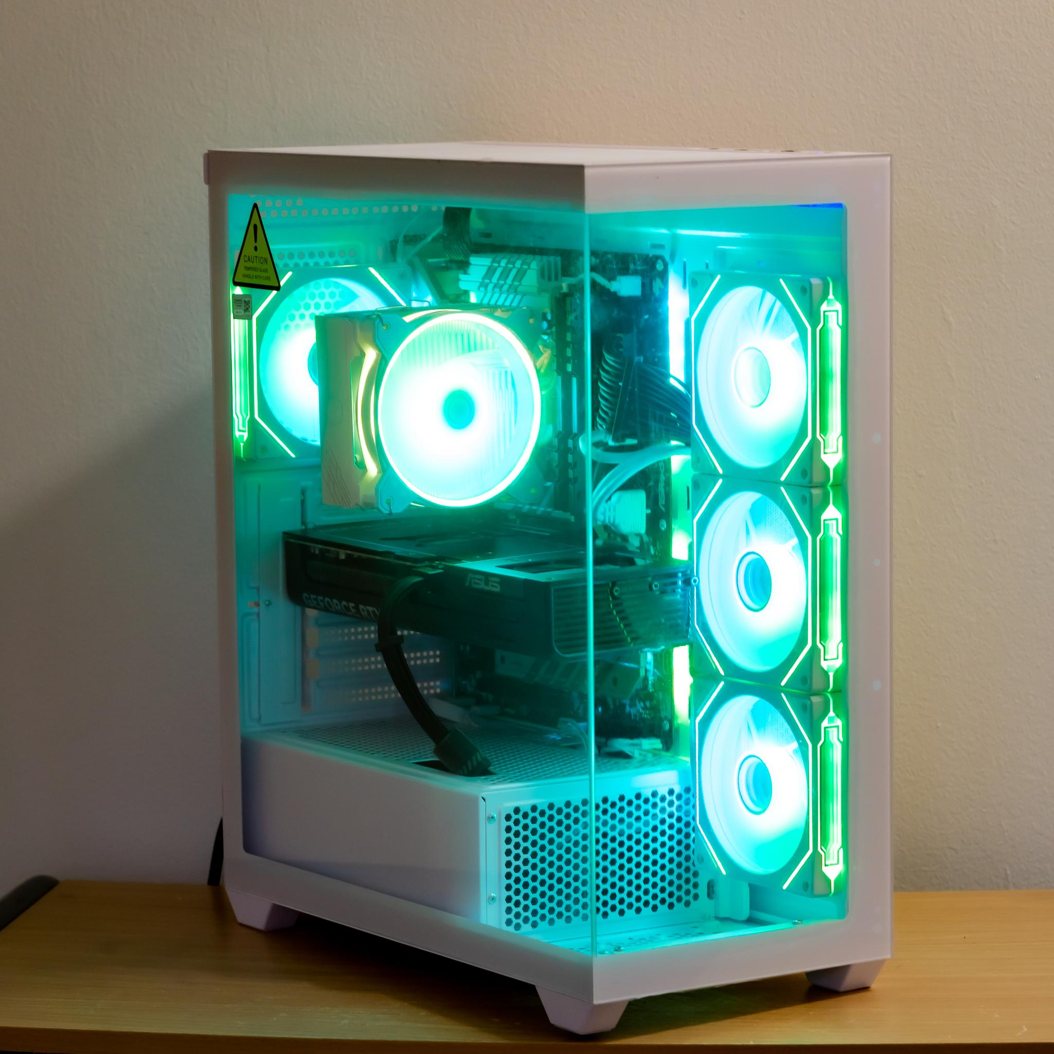 RTX 5070 Gaming/Streaming PC | All New Parts| 1440p/4K Ready | i5 12600K | 1TB SSD | ARGB | White