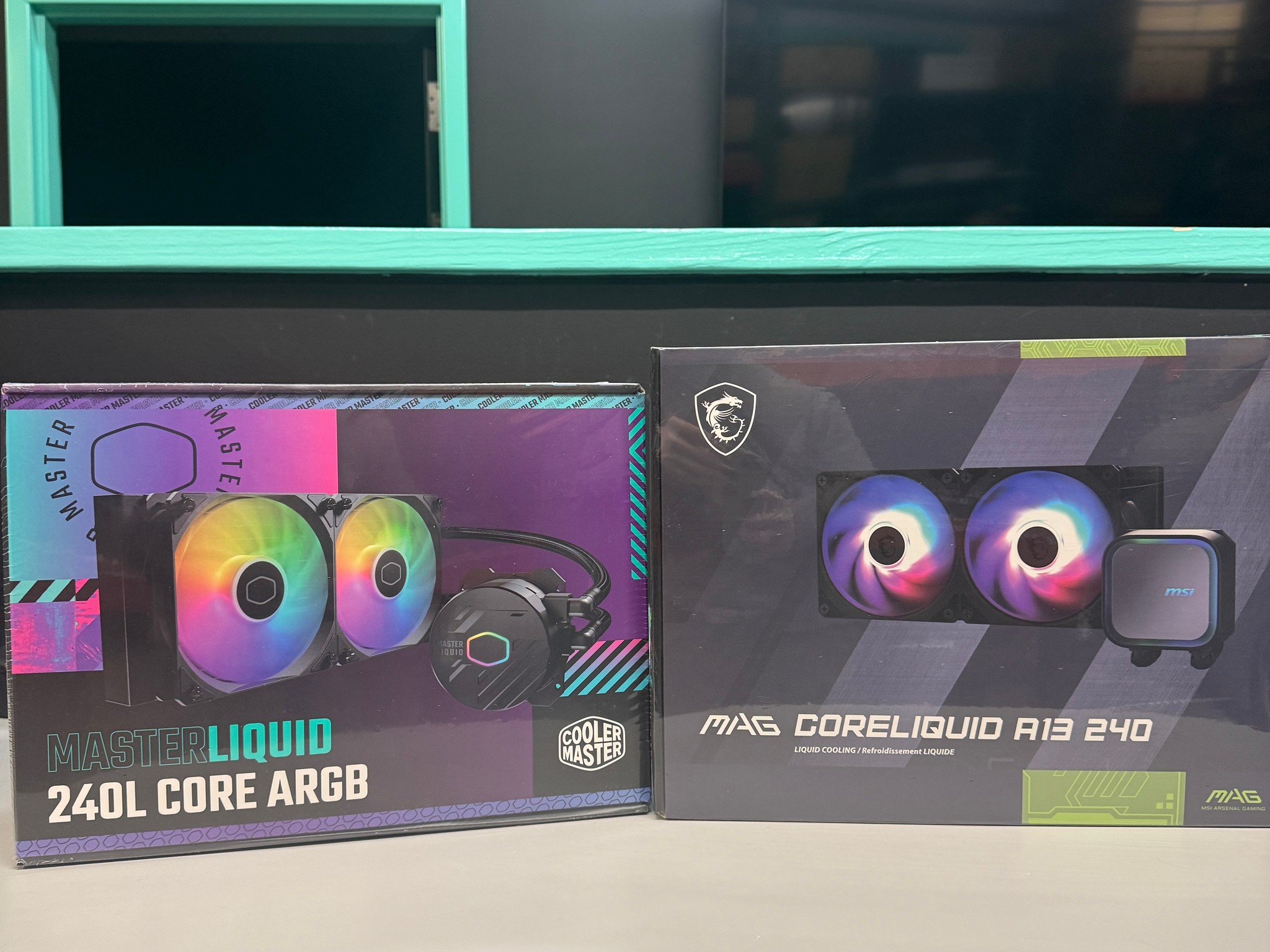 MSI Mag A13 240MM AIO + Cooler Master 240L ARGB AIO