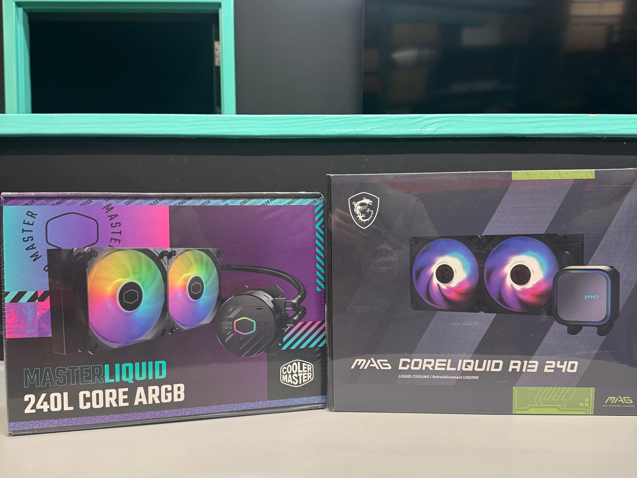 MSI Mag A13 240MM AIO + Cooler Master 240L ARGB AIO