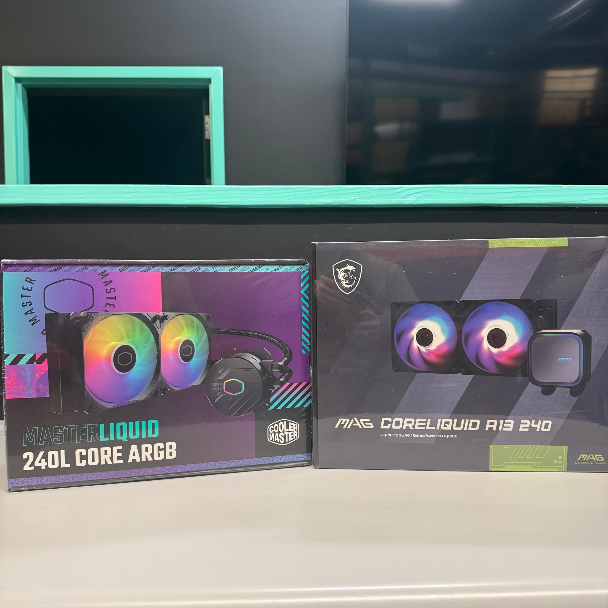 MSI Mag A13 240MM AIO + Cooler Master 240L ARGB AIO