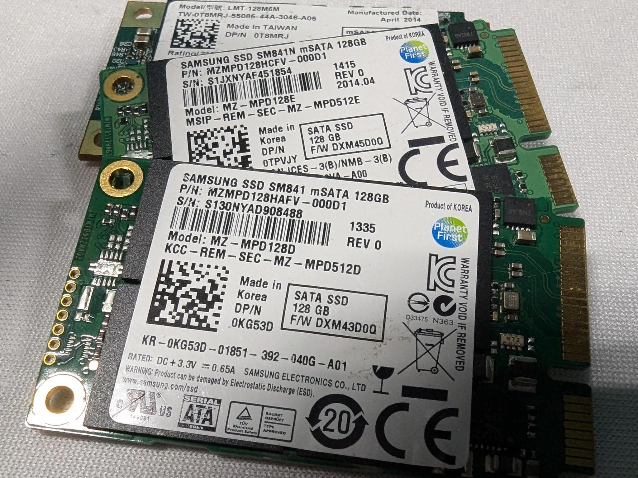 128gb mSata drive.