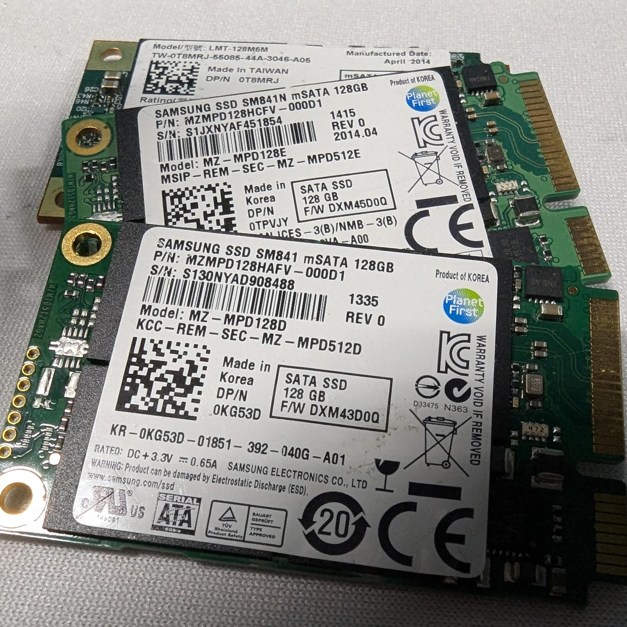 128gb mSata drive.