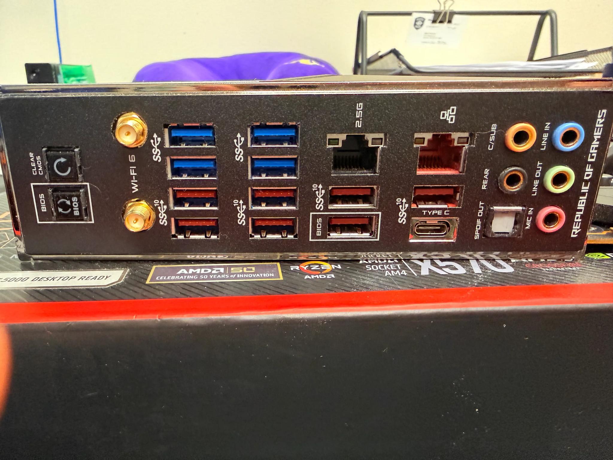 Ryzen 7b 5800x Asus X570 MoBo and 64Gb DDR4