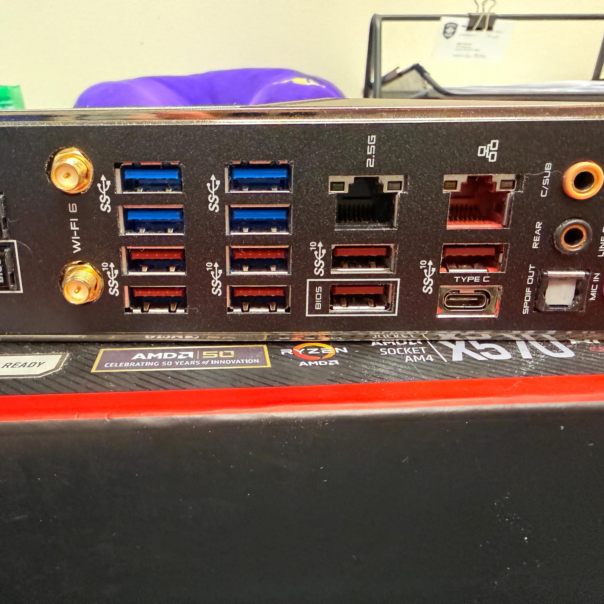 Ryzen 7b 5800x Asus X570 MoBo and 64Gb DDR4