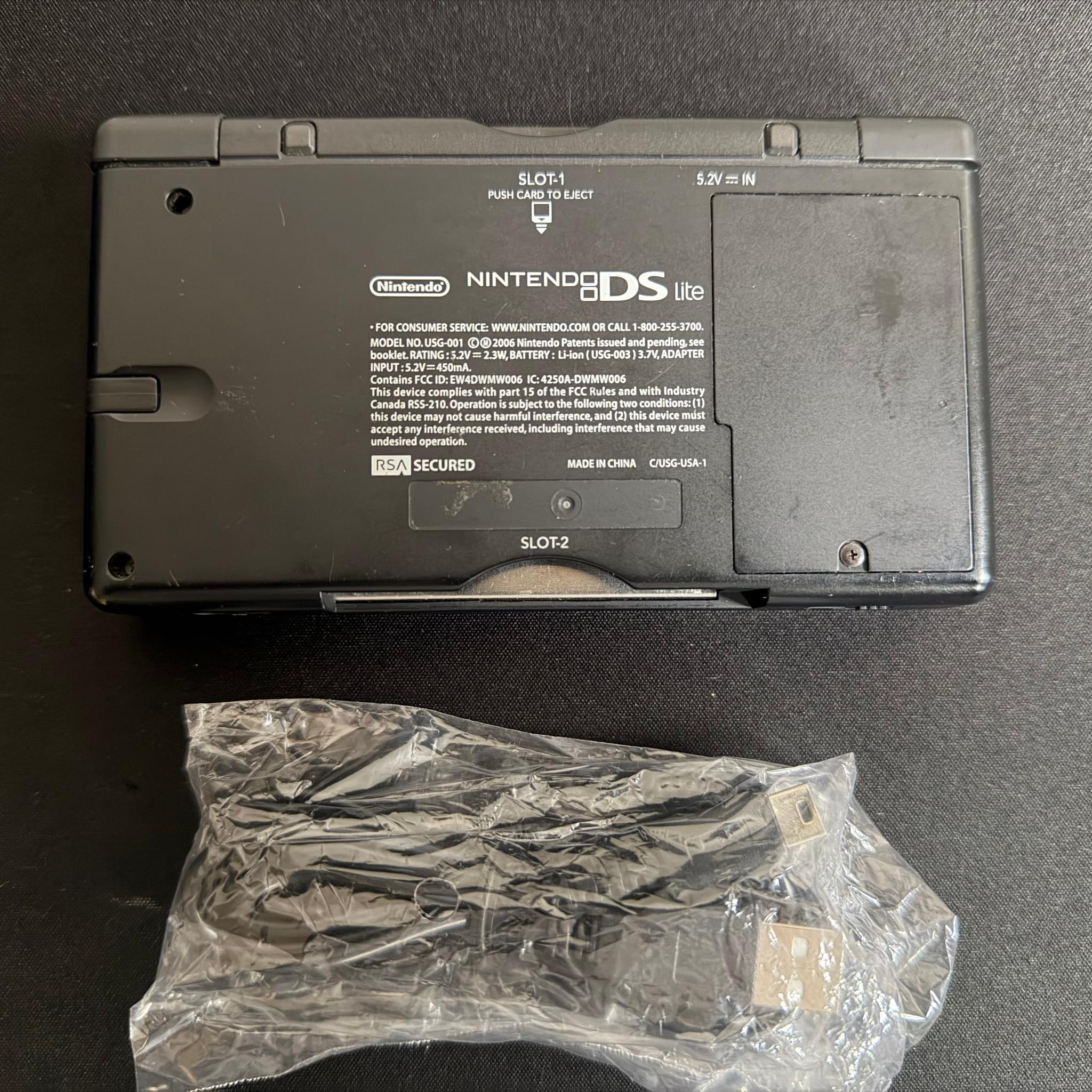 Nintendo DS Lite Handheld System - Blue Cobalt/Black - W/ Stylus & Charger