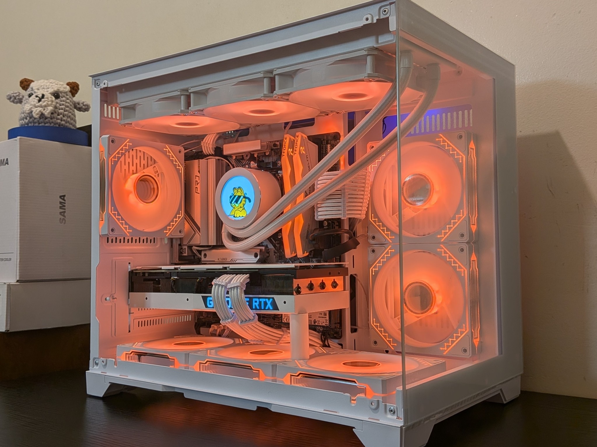 🔥🦢 White Gaming PC | RTX 3080 | Ryzen 7600X | 1TB SSD | 32GB RAM | WiFi 6 & Bluetooth 🦢🔥