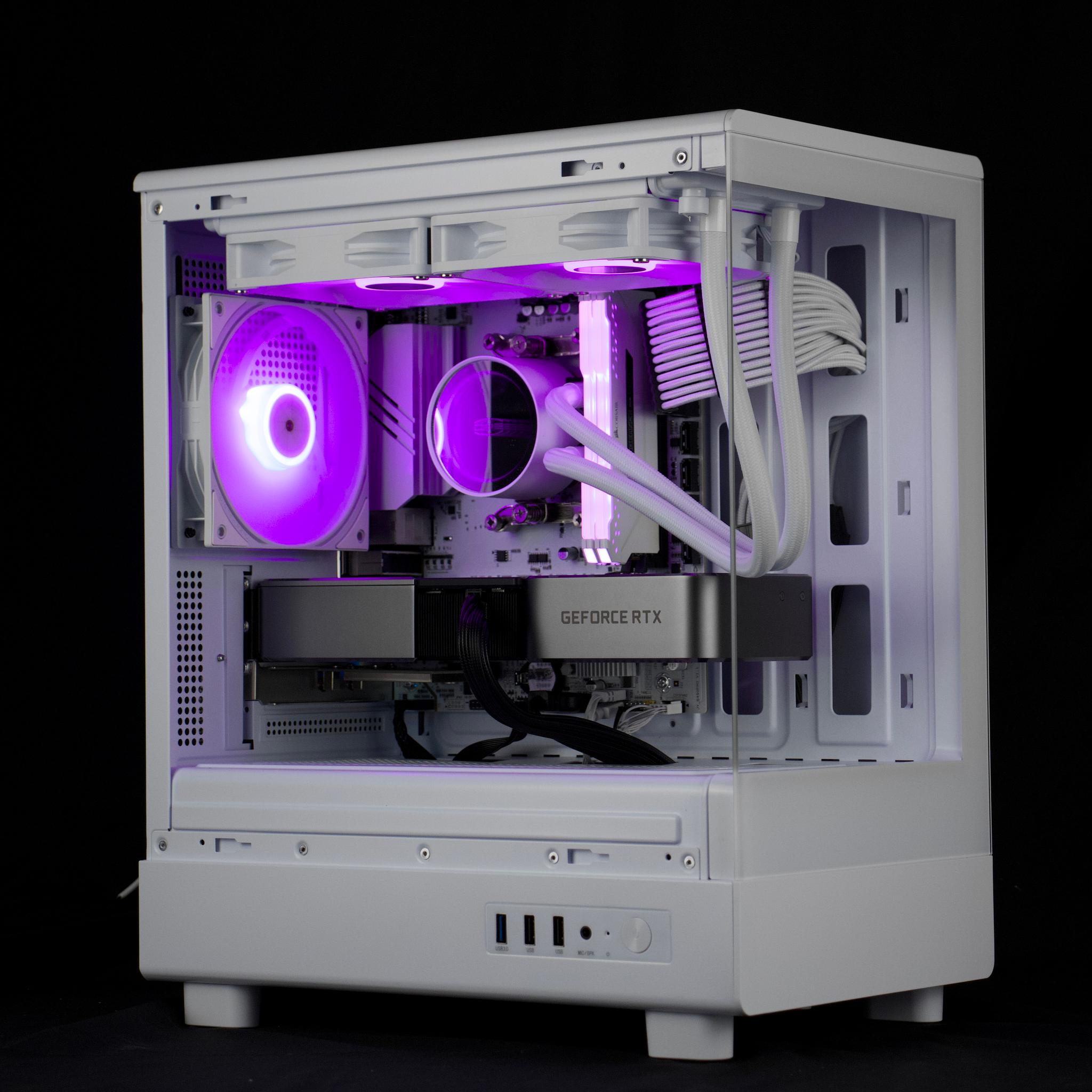 🧊❄️🧊 White Gaming PC – RTX 3070 TI, Ryzen 5 5600, 16GB RAM, 1TB NVMe SSD - WiFi, BlueTooth 🧊❄️🧊