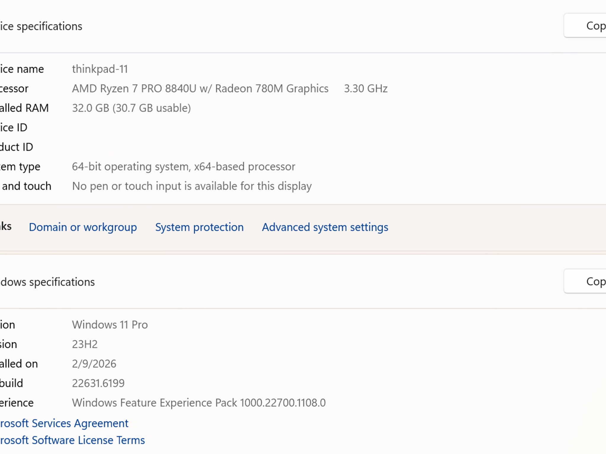 Lenovo Thinkpad T14 5Th Gen - 32GB RAM - 1TB SSD - W11 Pro