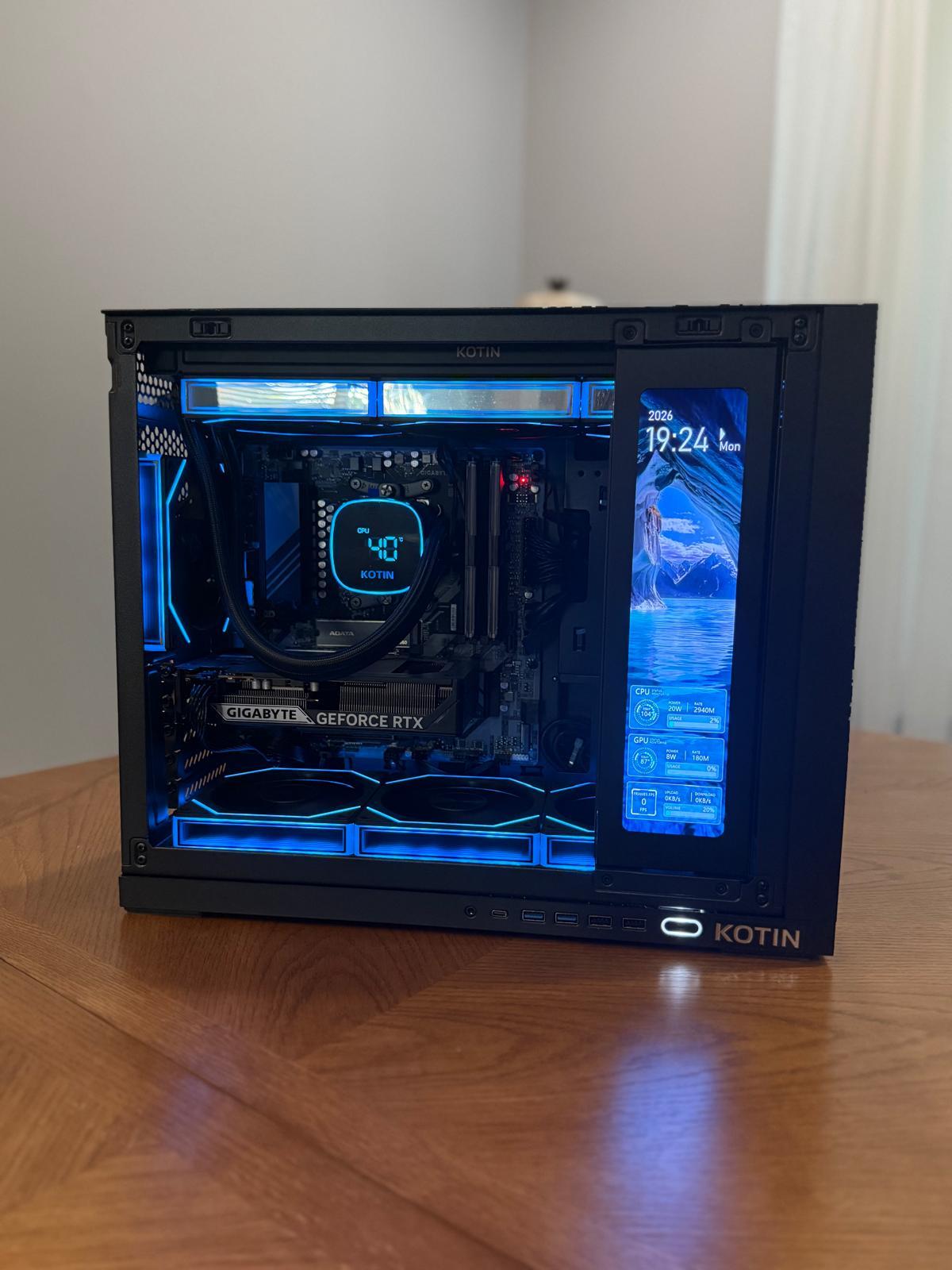 KOTIN Gaming Pc - RTX 5060 8GB - Ryzen 7 9700X - 32DDR5 - 1TB SD - Built-in Display