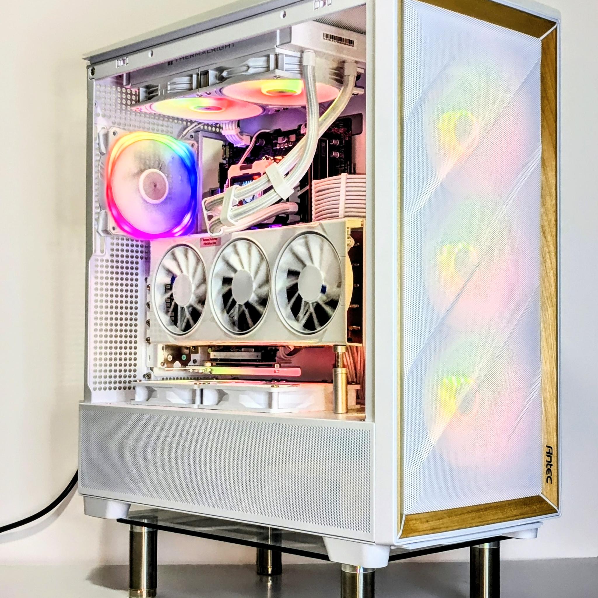 All-White Birch PC | Ryzen 7 7800X3D | XFX RX 9070 (XT Flashed - 29.5k Time Spy)