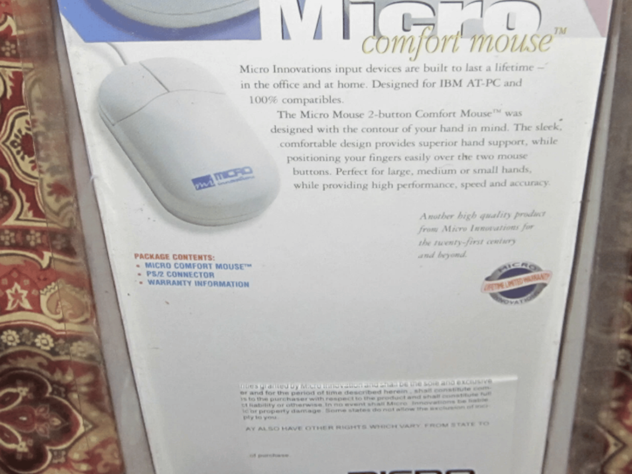 Vintage Micro Comfort Mouse