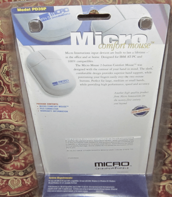 Vintage Micro Comfort Mouse