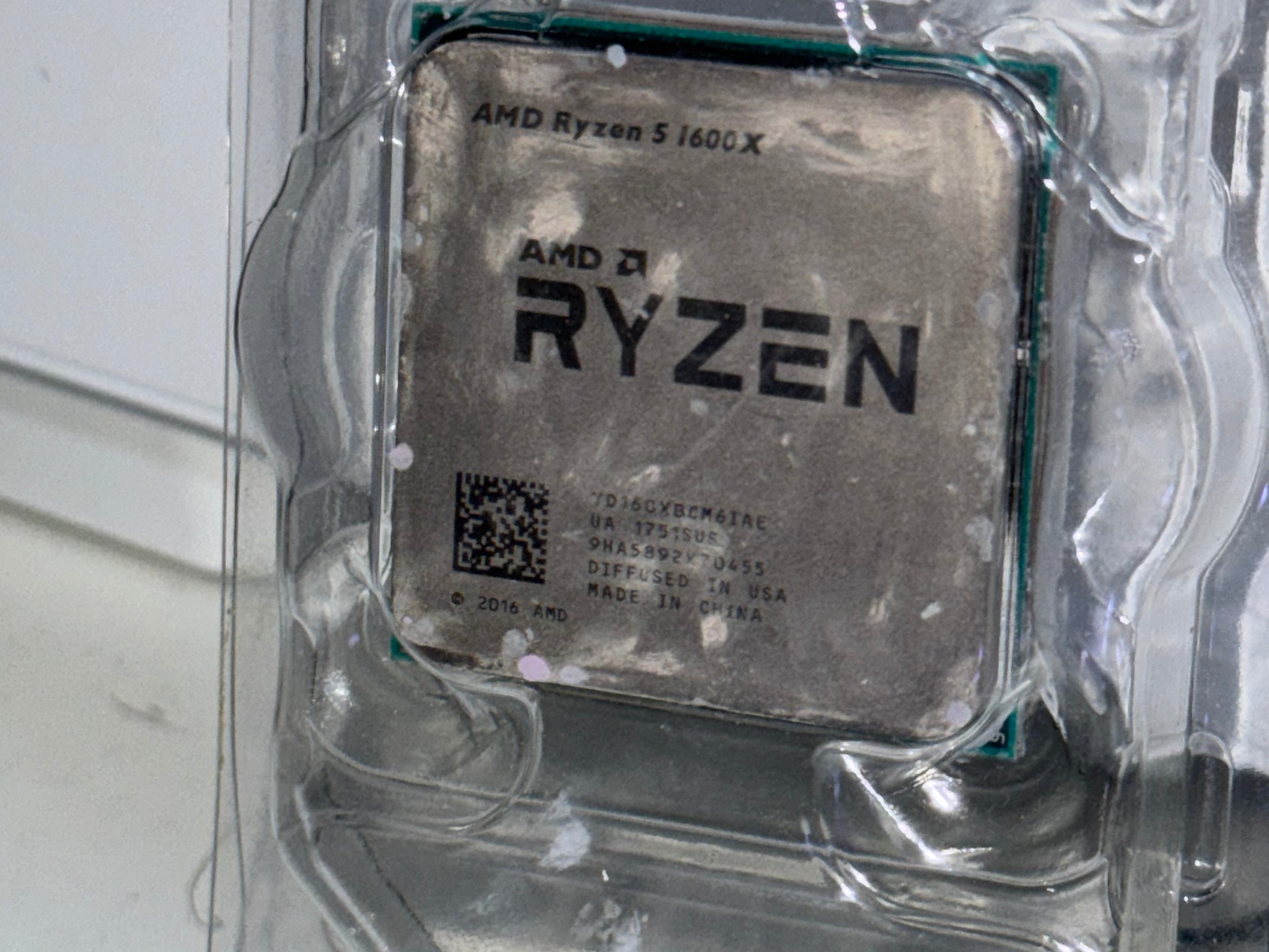 AMD Ryzen 5 1600X (AE Model) 6-Core 12-Thread CPU