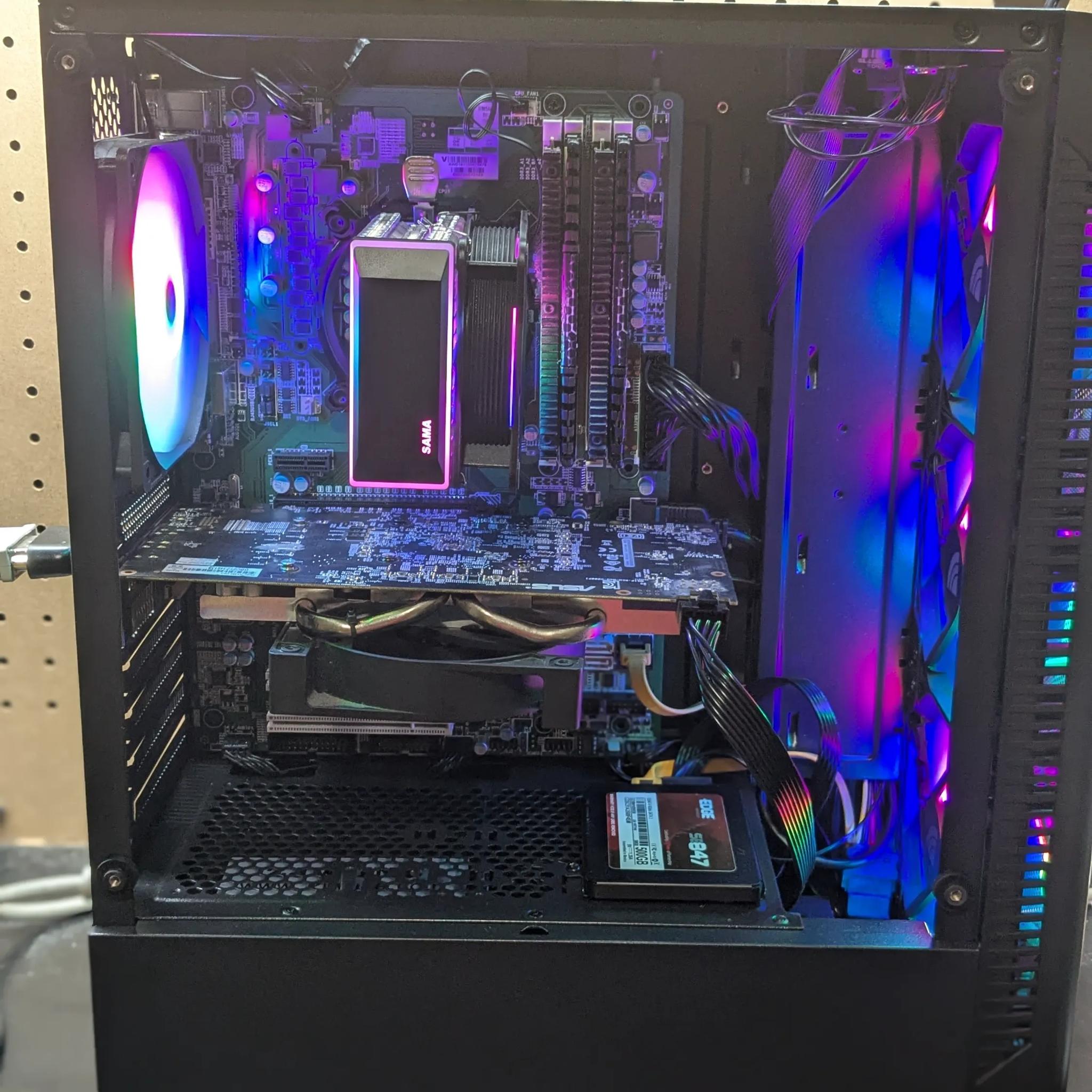 100 FPS Fortnite | 180 Day Warranty | i5-4570 , 16GB RAM, 480GB SSD, RX 480 8GB, RGB, Wifi, Win10