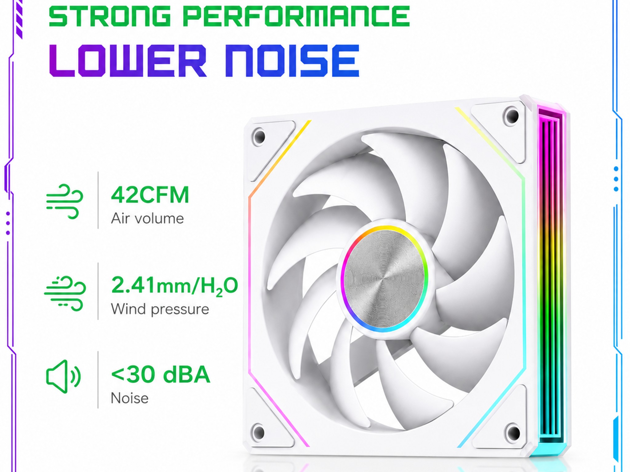 3 PACK FORWARD ARGB & PWM RGB 120mm Desktop PC Computer Case CPU Cooling Fan