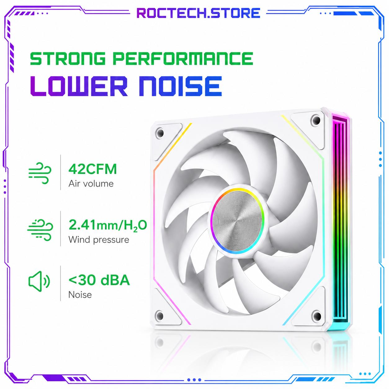 3 PACK FORWARD ARGB & PWM RGB 120mm Desktop PC Computer Case CPU Cooling Fan