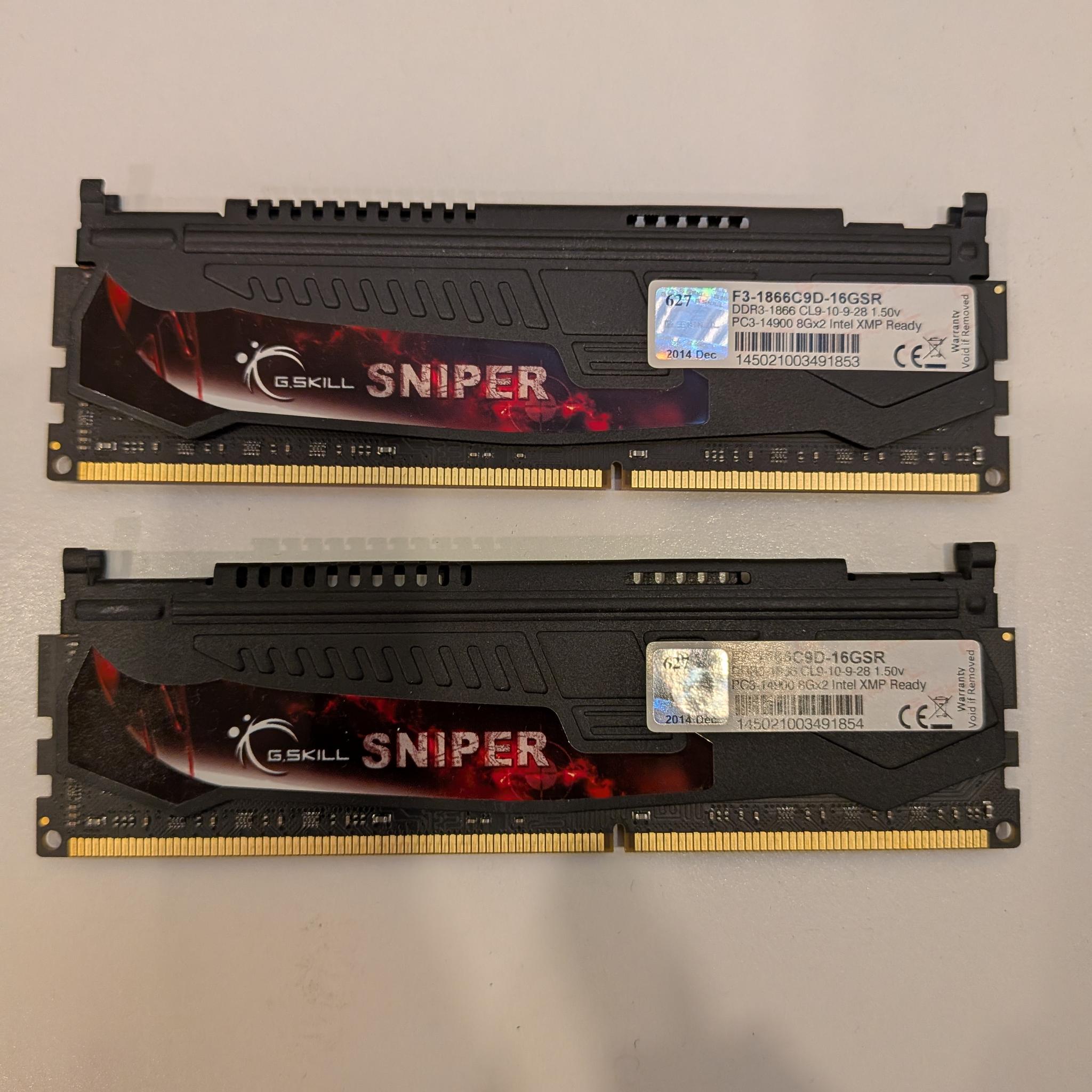 GSkill DDR3 16GB 2x8GB 1866