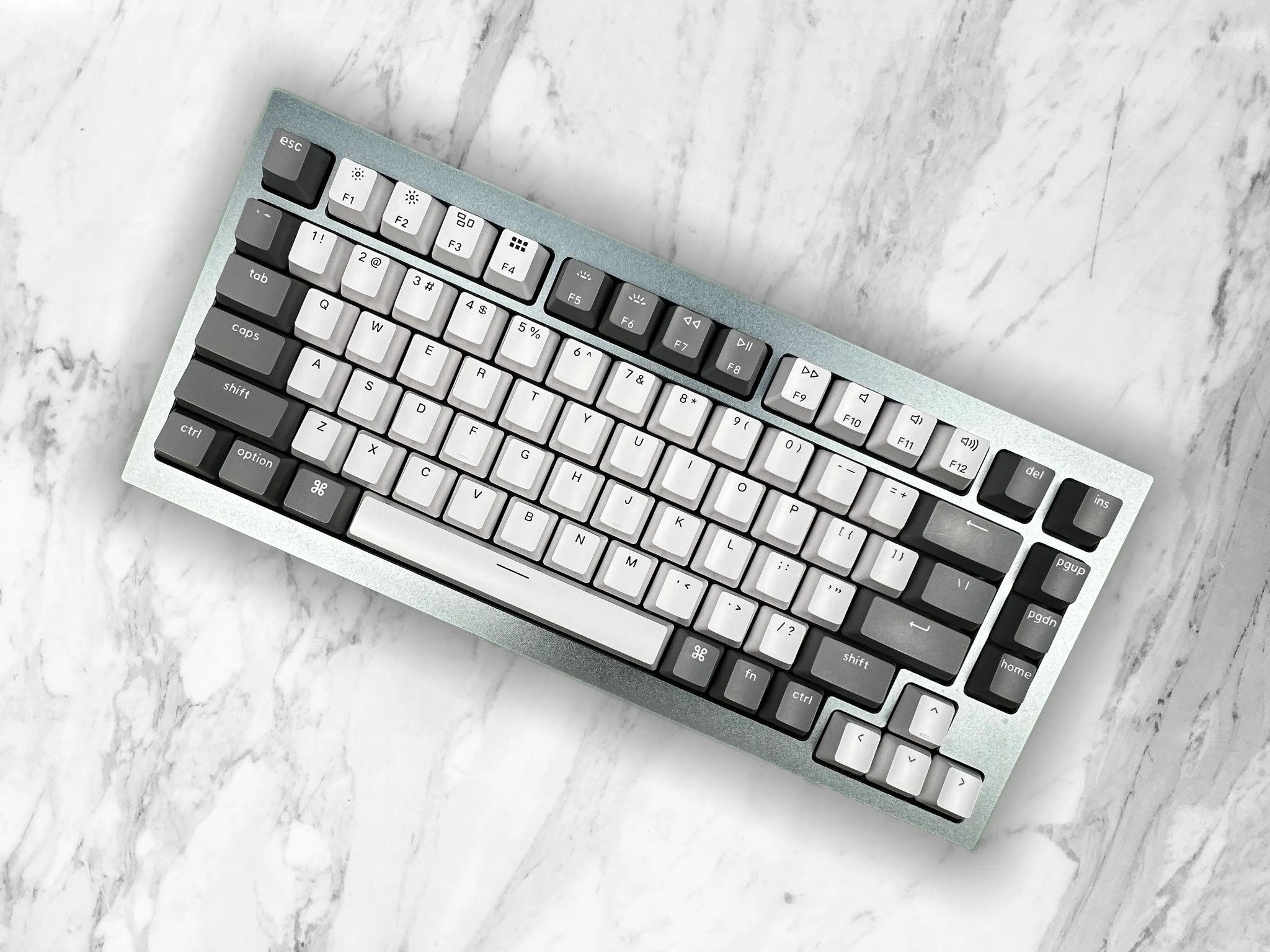 🖤⚪Silver Bullet⚪🖤 | Keychron Custom Aluminum 75% Mechanical Gaming Keyboard