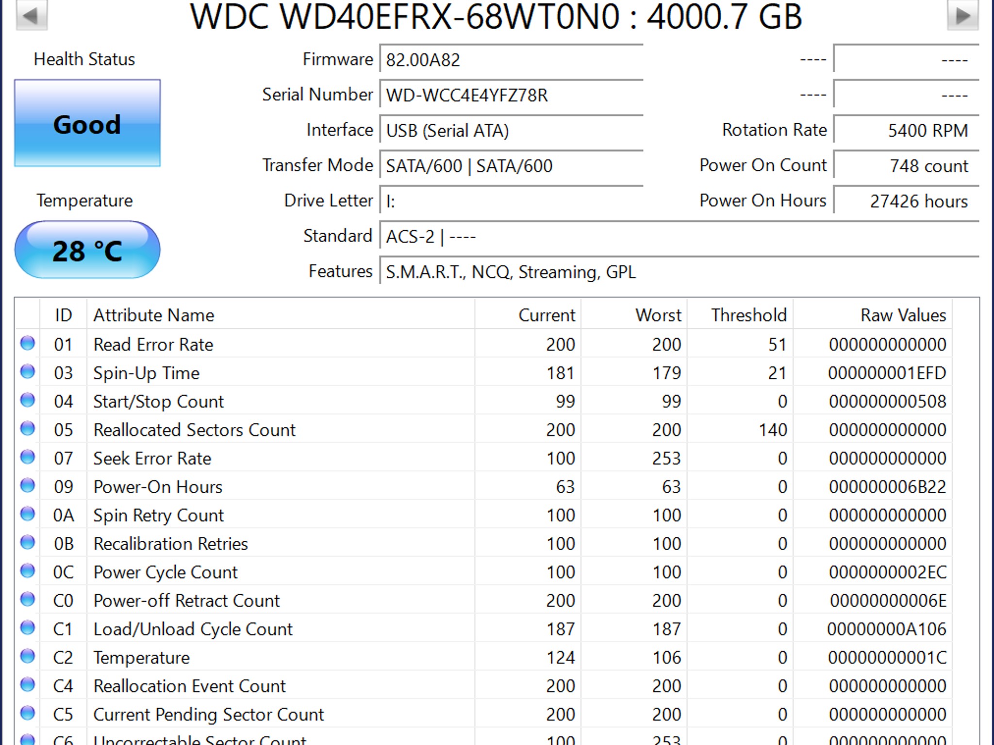 2 - Western Digital Red 4TB (8TB total) 3.5" HDD w/ RAID Controller WD40EFRX