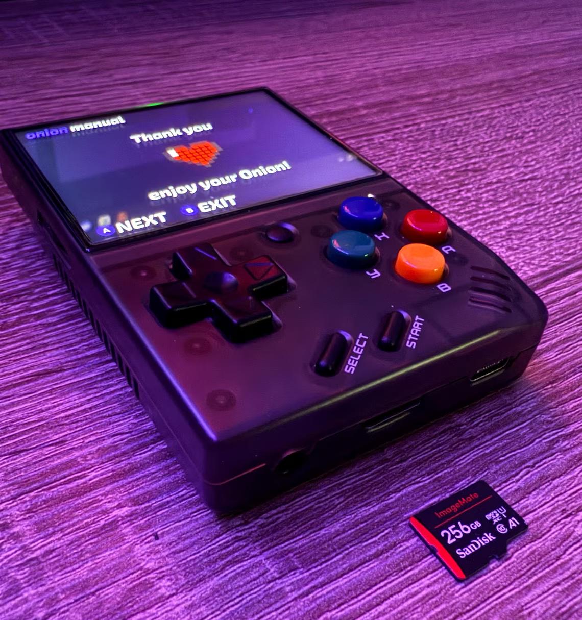 MicroSD Card W/ OnionOS Pre-installed for Miyoo Mini (v4 & Plus) - Variable Sizes Available