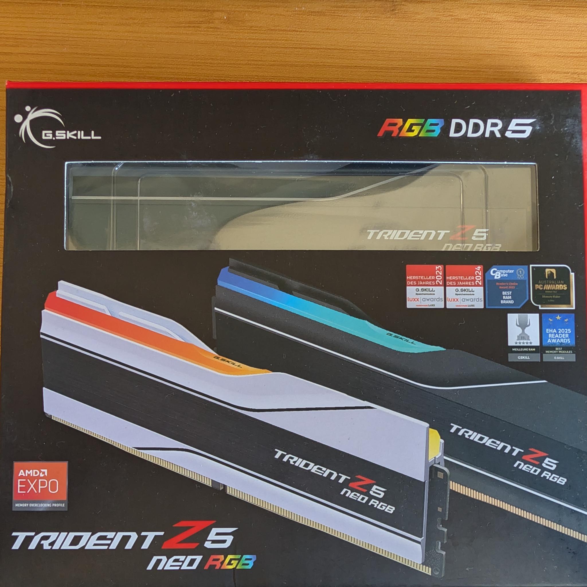 [BNIB] G.SKILL Trident Z5 Neo RGB 64GB (2x32GB) DDR5 6000 CL28 - AMD EXPO