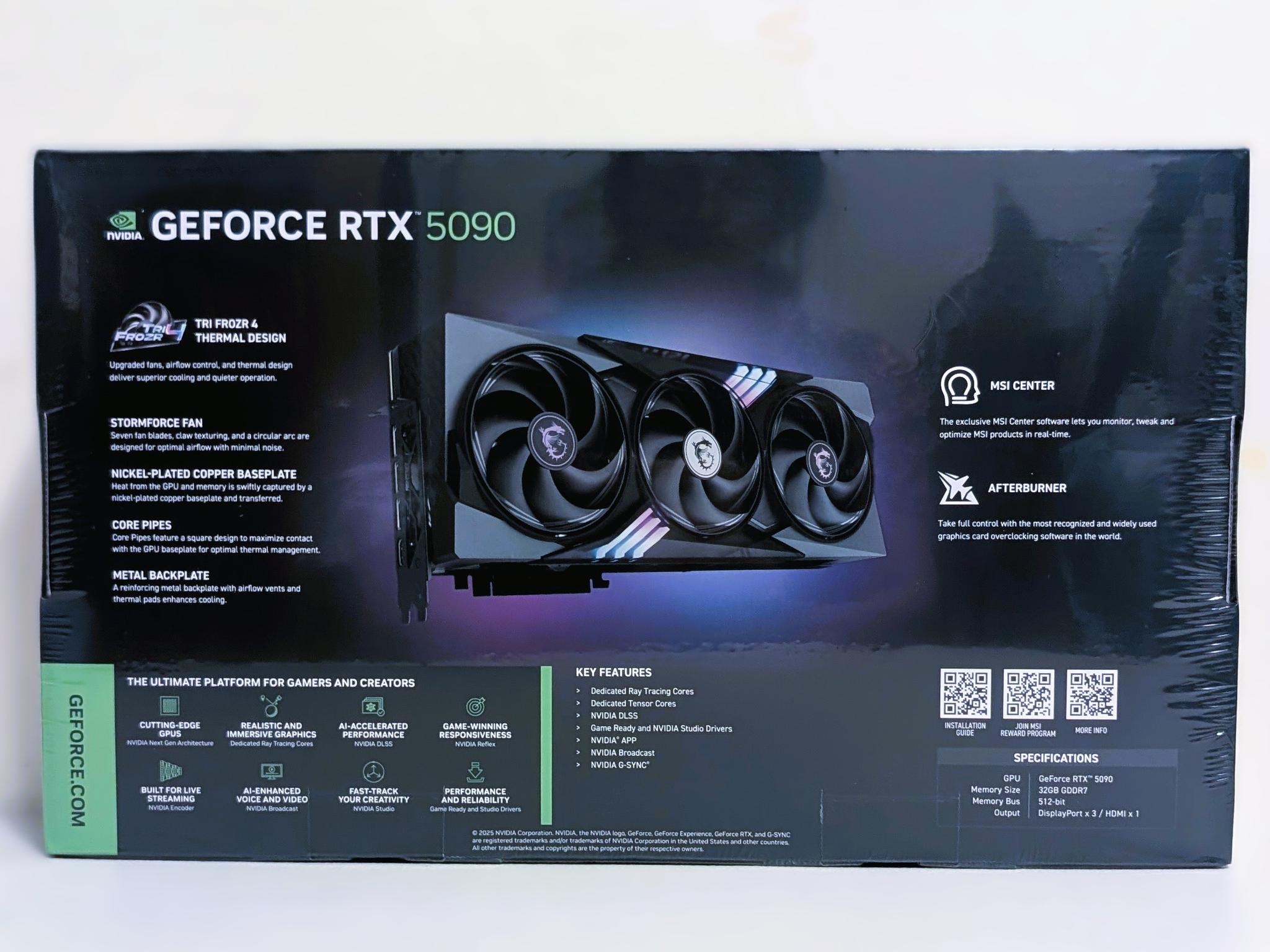 GeForce RTX 5090 GAMING TRIO OC 32G Graphics Card Brand New